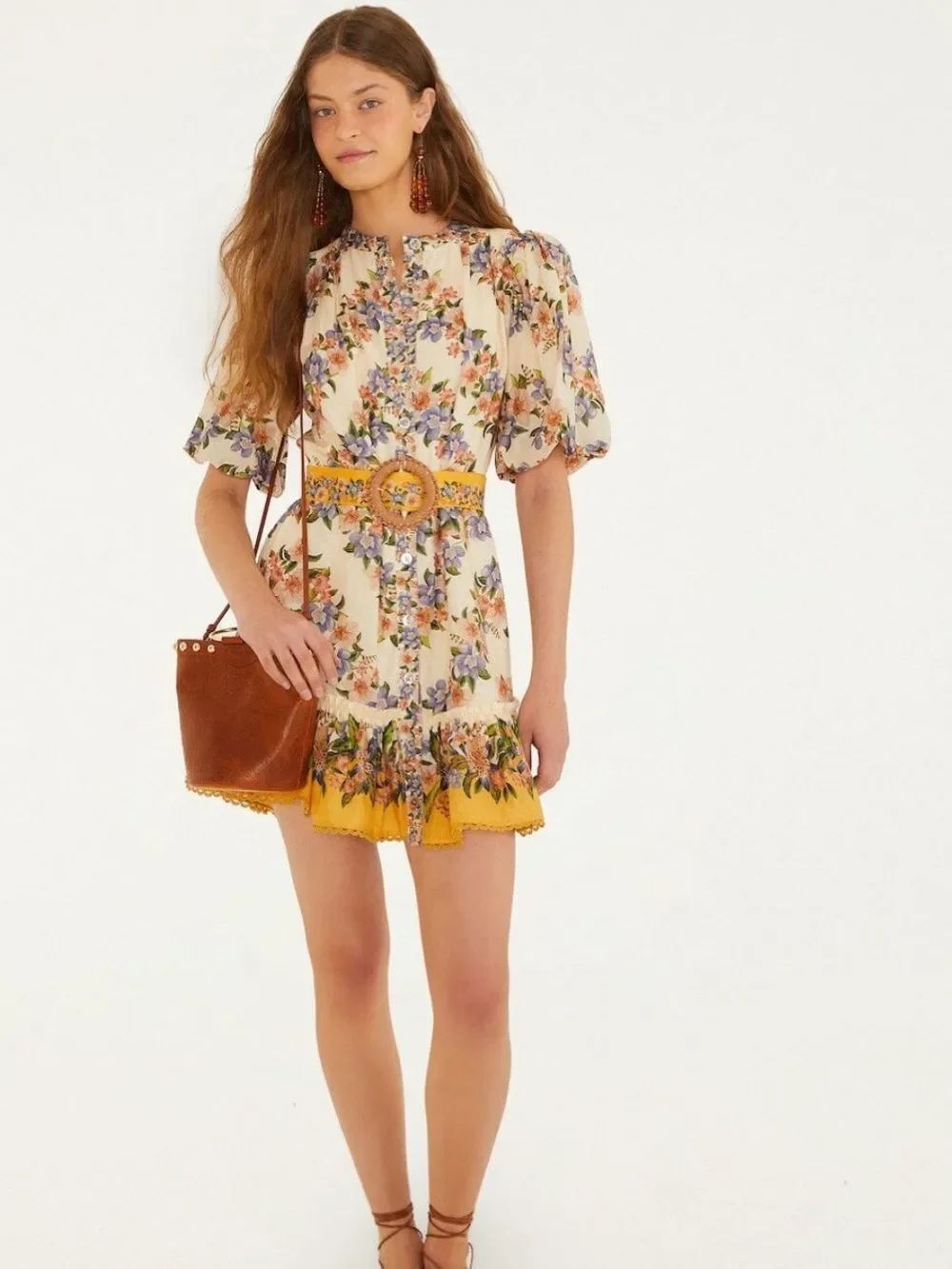 Hilo Stripes & Sand Belted Minidress
FARM Rio